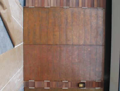 Joshua Tillery - DD copper clad swing doors with individual panels to match siding (3)