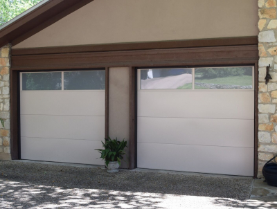 Non-Textured (smooth) flush door with frosted glass