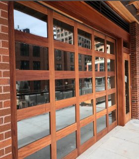 Find your door Commercial Mahogany Glass