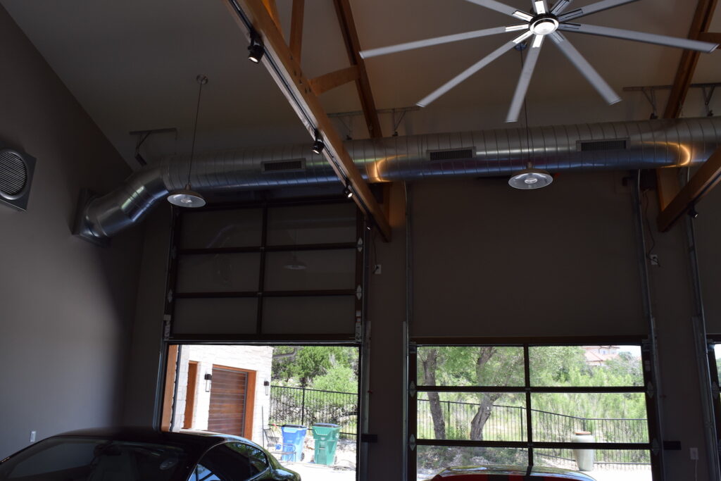Custom-Highlift-track-and-Liftmaster-8500-Wall-Mount-Operators